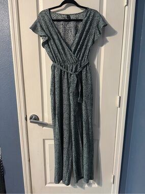 Women's Sage Green jumpsuit romper pants with Belt
